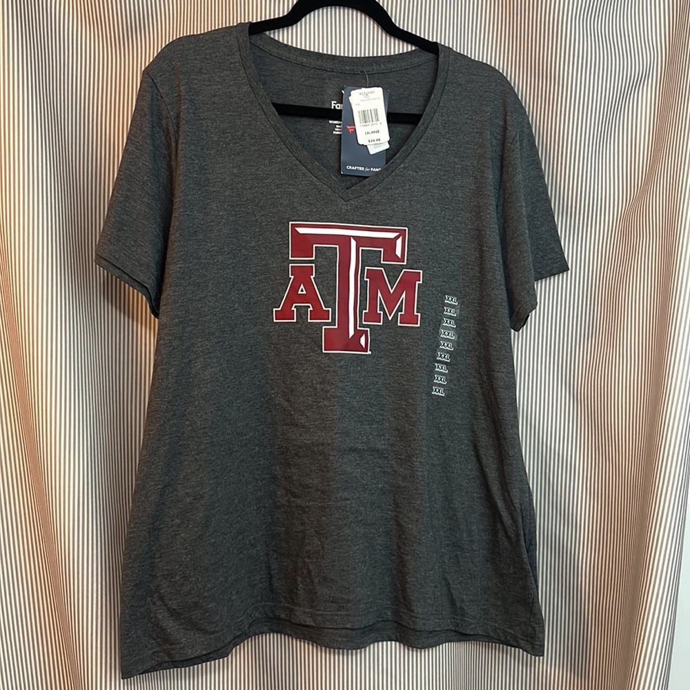 Fanatics Texas A&M University Women's Classic V-Neck Graphic T-Shirt